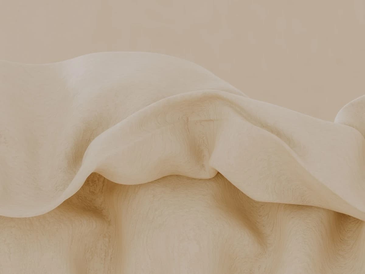Close-up of flowing white fabric texture representing Kling 3.0 v3-pro high-fidelity cloth and hair dynamics